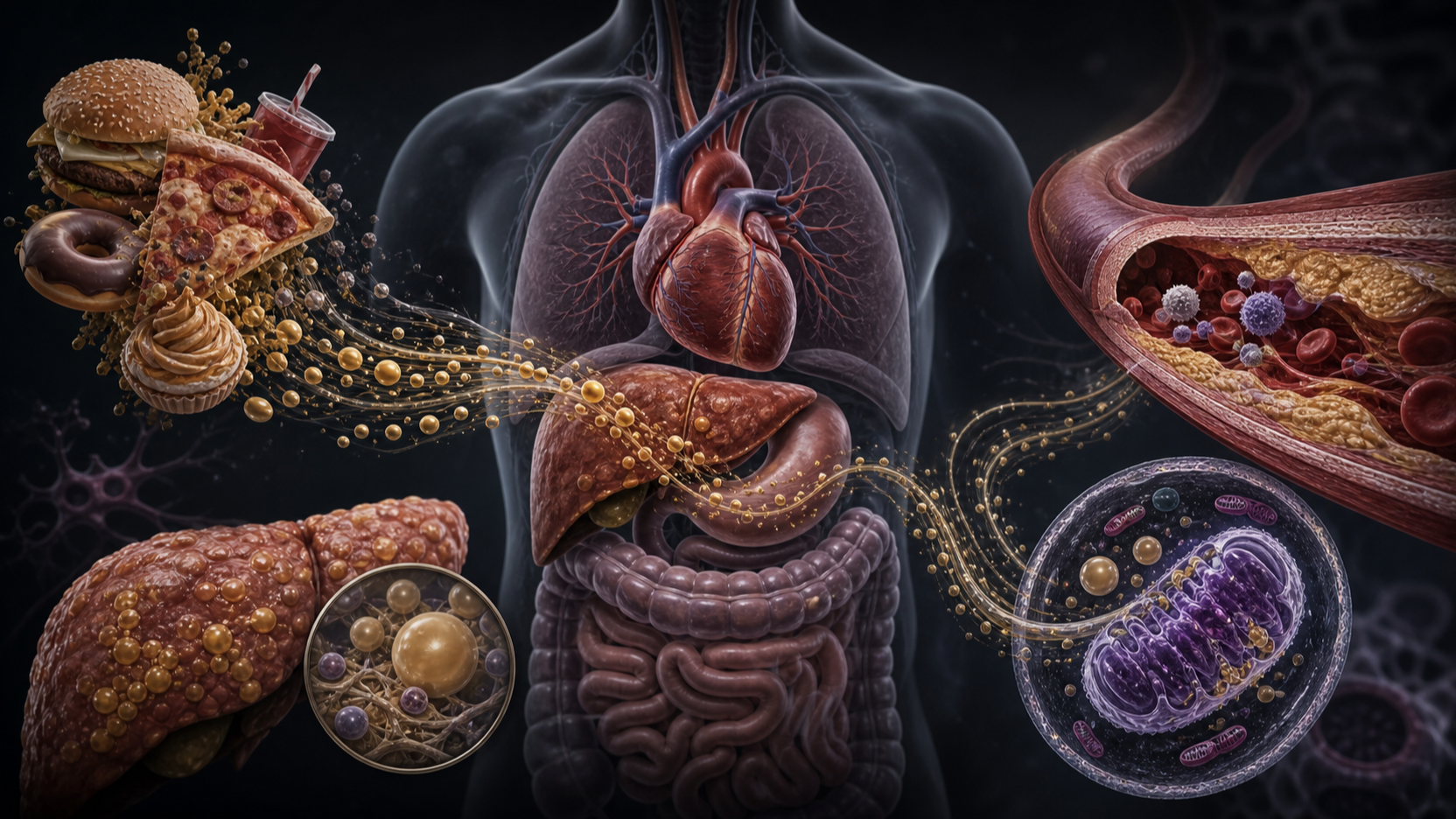 Original medical illustration for: The Western Diet and Its Impact on Modern Health: What Patients Need to Know
