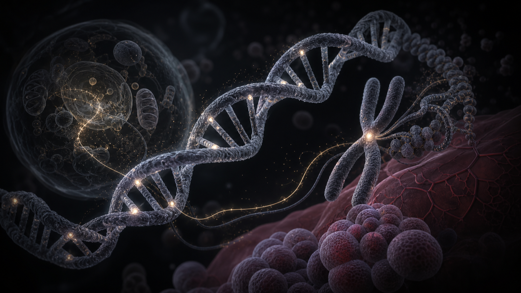 Original medical illustration for: Understanding Direct-to-Consumer Genetic Tests: Past, Present and Future