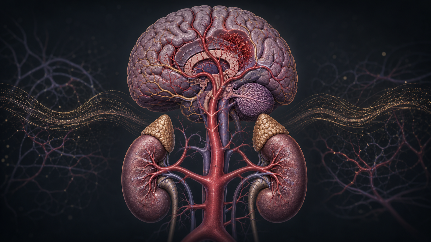 Original medical illustration for: Understanding Spontaneous Brain Bleeds: A Comprehensive Patient Guide