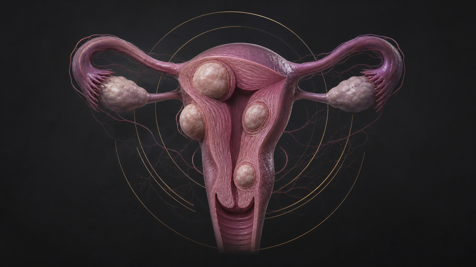 Original medical illustration for: Understanding Uterine Fibroids: Symptoms, Diagnosis, and Treatment Options